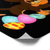 Hunde Mama Geschenk Niedliche Dackel Eier Ostern T Poster (Ecke)