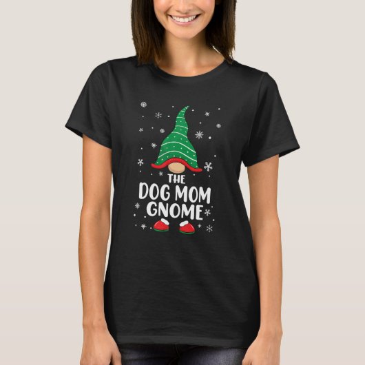 Hunde Mama Gnome Matching Familie Weihnachten Paja T-Shirt (Vorderseite)