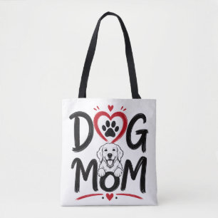 Hunde-Mama-Herz & Süßer Hund Stolz Design Für Ha Tasche
