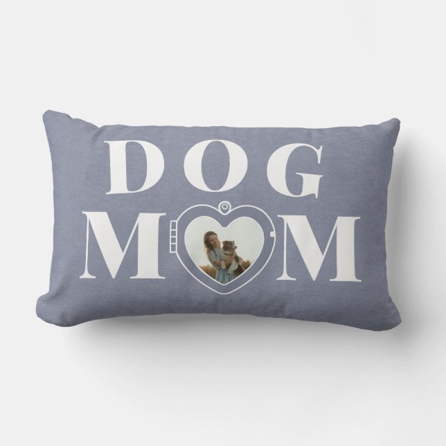 Hunde Mama Herzlocket Personalisierte Kissen Kisse (Vorderseite)