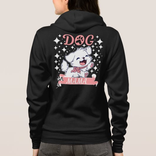 Hunde Mama Hoodie (Rückseite)