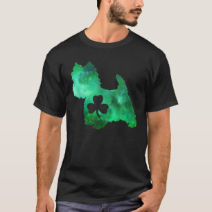 Hunde Mama Hund Lover St. Patrick's Day Westie Mam T-Shirt