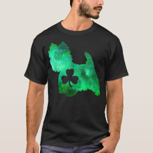 Hunde Mama Hund Lover St Patrick's Day Westie Mama T-Shirt