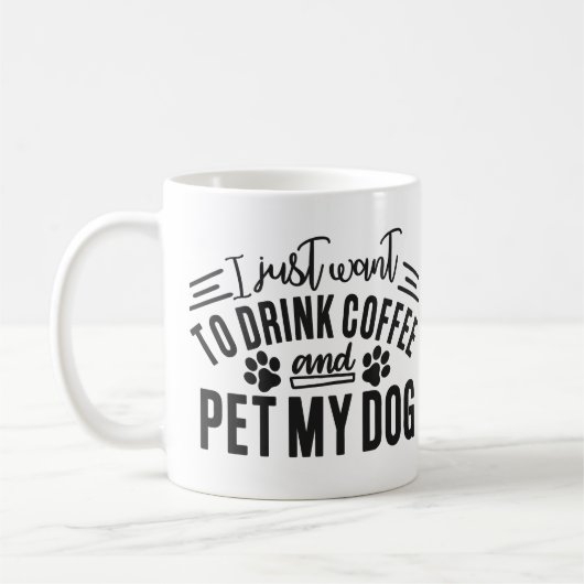 Hunde Mama Hund Vater Pet Lover Kaffeetasse (Links)