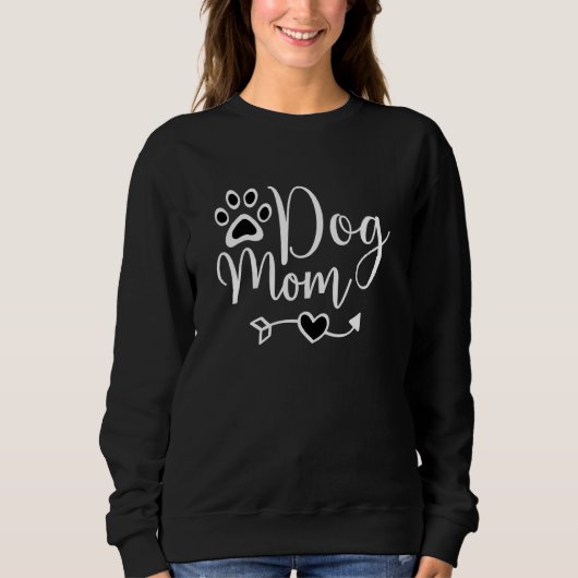 Hunde Mama Hund Welpe Sweatshirt (Vorderseite)