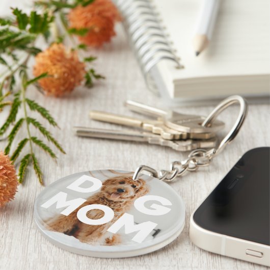 Hunde MAMA, Ihr Hund Foto Schlüsselanhänger (Vorderseite rechts)