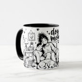 Hunde-Mama-Kaffeetasse Tasse (Vorderseite Links)