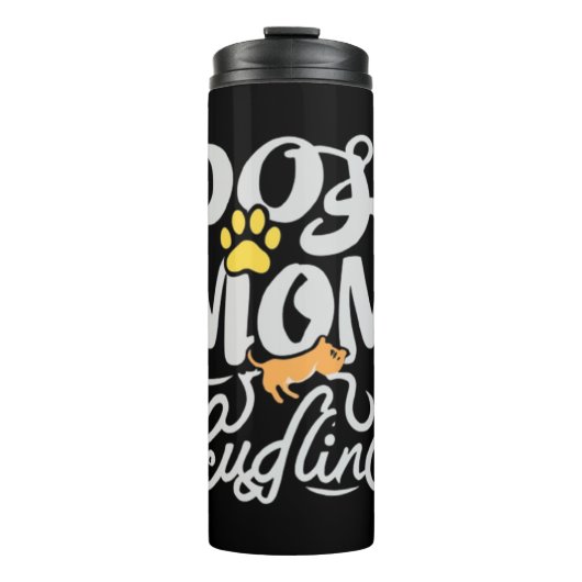 Hunde Mama KuddelWelpe 1 Thermosbecher (Vorderseite)
