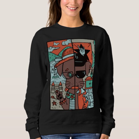 Hunde Mama Labrador Sweatshirt (Vorderseite)