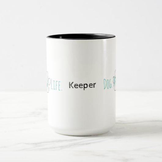 Hunde Mama Leben Funny Hund Sprichwort Pfow Tasse (Zentrum)