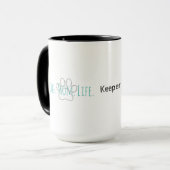 Hunde Mama Leben Funny Hund Sprichwort Pfow Tasse (Vorderseite Links)