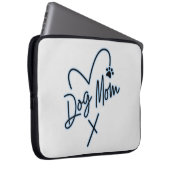 HUNDE MAMA, LICHT BLAU HERZ LAPTOPSCHUTZHÜLLE (Vorne Rechts)