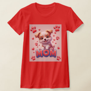 Hunde Mama Liebe - Adorable Puppy Art T-Shirt