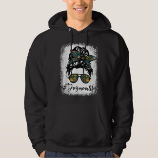 Hunde Mama Life Messy bun Hunde Lover Hoodie