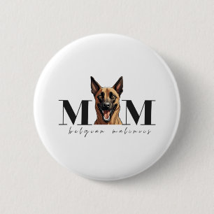 Hunde Mama MALINOIS Klassischer T - Shirt Button