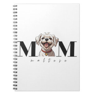 Hunde Mama MALTESE Klassischer T - Shirt Notizblock