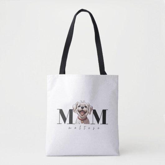 Hunde Mama MALTESE Klassischer T - Shirt Tasche (Vorderseite)