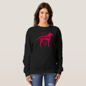 Hunde Mama Mama Hund Welpen Hunde Labrador Päws Sweatshirt (Vorne ganz)