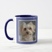 Hunde Mama Maw 2 Fotos & Text Blue C49 & White Tasse (Links)