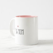 Hunde-Mama | Moderne Mama - Herzfarbe Zweifarbige Tasse (Vorderseite Links)