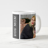 Hunde-Mama Modernes Foto Jumbo-Tasse (Vorderseite Rechts)