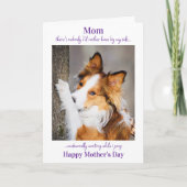 Hunde Mama Muttertag Niedlicher Hund Kack Karte (Vorderseite)