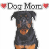 Hunde Mama Niedlich Herz Rottweiler Tierwagen Aufkleber (Vorderseite)