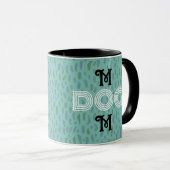 Hunde Mama niedlich trendy Tasse Typografie schwar (VorderseiteRechts)