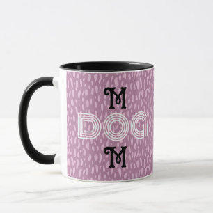 Hunde Mama niedlich trendy Tasse Typografie schwar