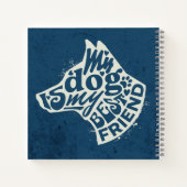 Hunde Mama Papa Geschenk Notizblock (Rückseite)