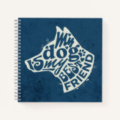 Hunde Mama Papa Geschenk Notizblock (Vorderseite)