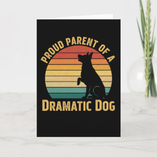 Hunde-Mama-Papa-T-Shirt Stolz auf einen dramatisch Karte