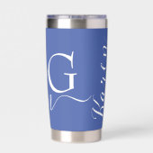 Hunde Mama Papwprint personalisiert Thermobecher (Rückseite)