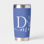 Hunde Mama Papwprint personalisiert Thermobecher (Vorderseite)