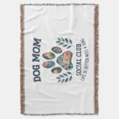 Hunde Mama Paw Floral Decke (Vorderseite Vertikal)