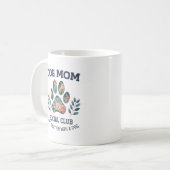 Hunde Mama Paw Floral Kaffeetasse (Vorderseite Links)