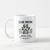 Hunde Mama Paw Floral Kaffeetasse (Links)