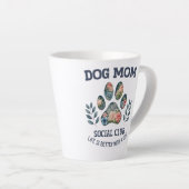 Hunde Mama Paw Floral Milchtasse (Rechte Ecke)