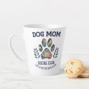 Hunde Mama Paw Floral Milchtasse