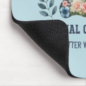 Hunde Mama Paw Floral Mousepad (Ecke)