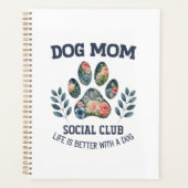 Hunde Mama Paw Floral Planer (Vorderseite)