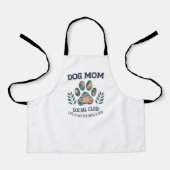 Hunde Mama Paw Floral Schürze (Vorderseite)