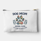 Hunde Mama Paw Floral Zubehörtasche (Rückseite)