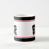 Hunde Mama Paw Herz Tasse (Mittel)