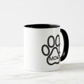 Hunde Mama Paw Kaffee Cups Tasse (VorderseiteRechts)