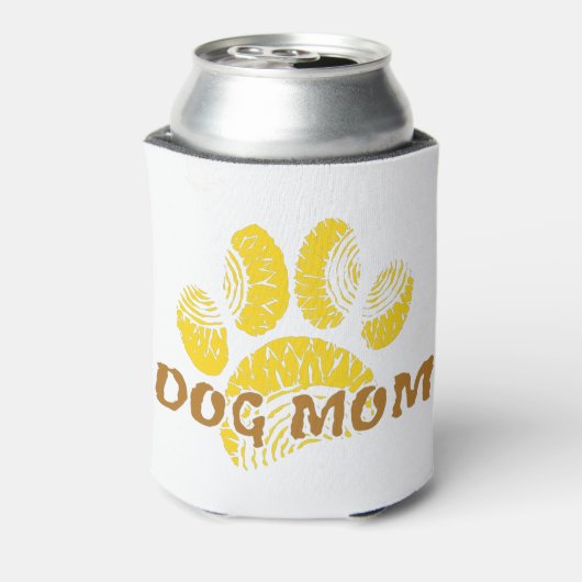 Hunde Mama Paw Sonnenblume Zeichnend Dosenkühler (Kanne Rückseite)