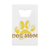 Hunde Mama Paw Sonnenblume Zeichnend Geldbeutel Flaschenöffner (Rückseite)