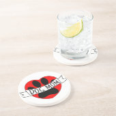 Hunde Mama Paw und Rotes Herz Zeichnend Untersetzer (Seite)