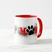 Hunde-Mama Pawprints mit Dirt Tasse (VorderseiteRechts)