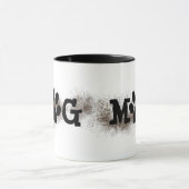 Hunde-Mama Pawprints mit Dirt Tasse (Zentrum)
